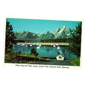 Colter Bay Teton Range Grand Teton National Park Wyoming Vintage Postcard Unused